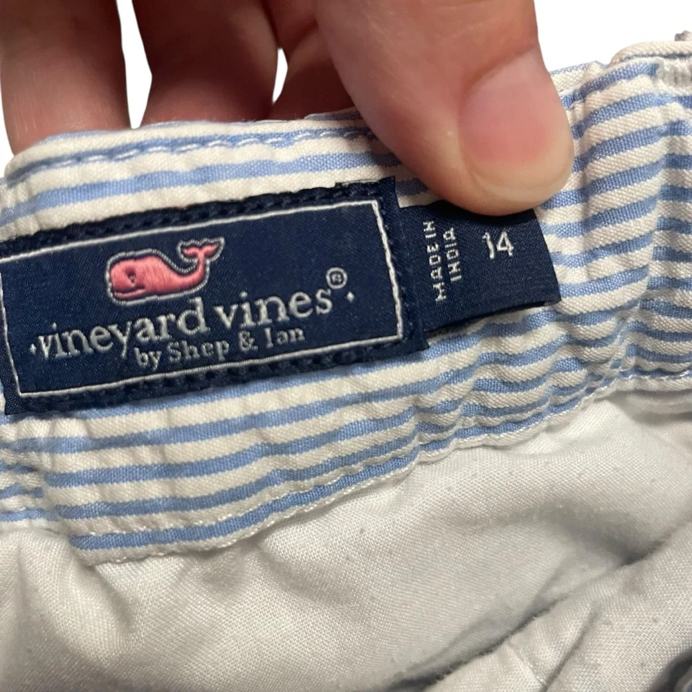 Vineyard‎ Vines Boys Striped Seersucker Breaker Pants Size 14